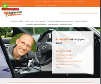 Villamautonyitas.hu(Sérülés nélküli autózár nyitás) Screenshot