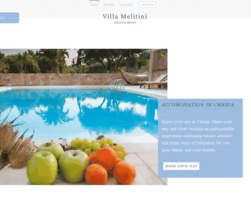 Villamelitini.com(Family holidays) Screenshot
