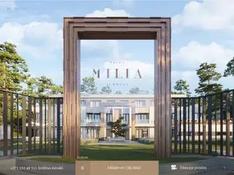 Villamilia.lv(Villa Milia) Screenshot