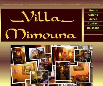 Villamimouna.fr(Restaurant marocain Villa Mimouna) Screenshot