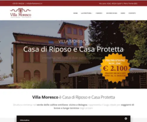 Villamoresco.it(Villa Moresco Casa di Riposo vicino a Castel S) Screenshot