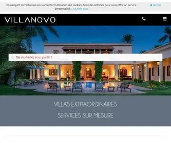 Villanovo.fr(Location de villa de luxe et de charme) Screenshot