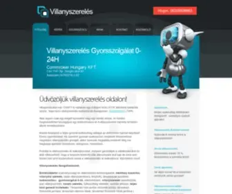Villanyszereles.eu(Villanyszerelés) Screenshot