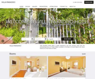 Villaparadisohotel.com(Villa Paradiso Miami) Screenshot
