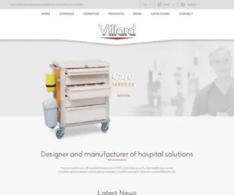 Villard.tm.fr(Concepteur et Fabricant de solutions hospitalières) Screenshot