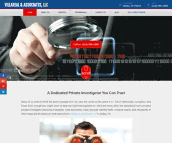 Villarealinvestigation.com(Private Investigation Services in Dallas) Screenshot