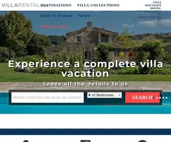 Villarental.com(Plan your dream vacation today) Screenshot