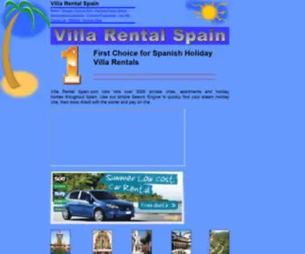 Villarentalspain.com(Villa Rental Spain) Screenshot