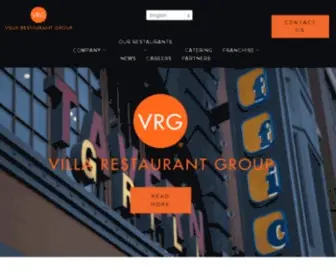 Villarestaurantgroup.com(Villa Restaurant Group (VRG)) Screenshot