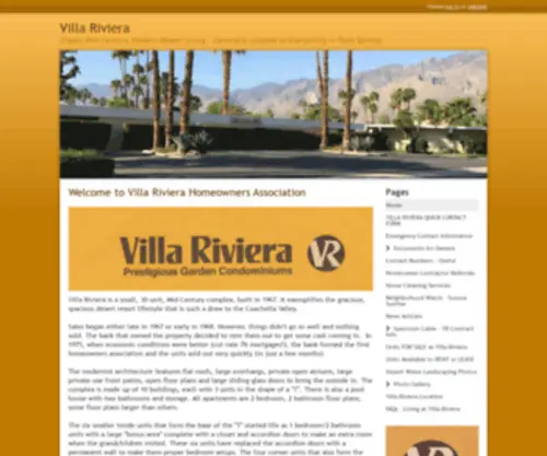 Villarivierahoa.com(Villa Riviera) Screenshot
