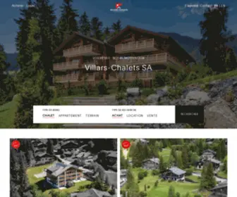 Villars-Chalets.ch(VILLARS-CHALETS SA) Screenshot