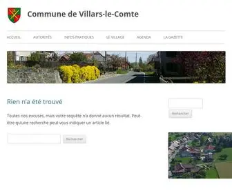 Villars-LE-Comte.ch(Commune de Villars) Screenshot