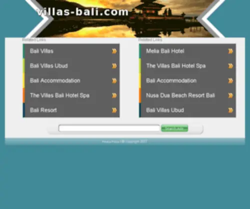 Villas-Bali.com(Bali Villas) Screenshot