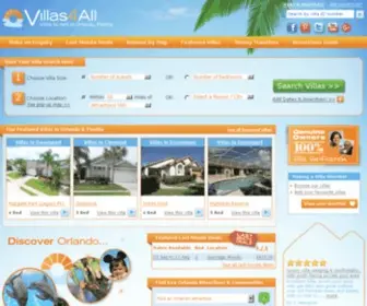 Villas4ALL.com(Orlando Villa Rentals Florida) Screenshot