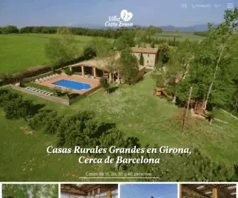 Villascostabrava.es(Casa rural Costa Brava para grupos cerca de Barcelona) Screenshot