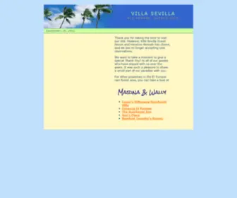 Villasevilla.net(Villa Sevilla Guest House) Screenshot