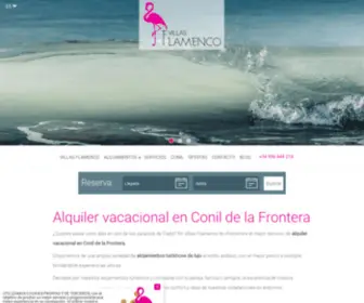 Villasflamenco.com(Alquiler vacacional en Conil de la Frontera) Screenshot