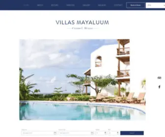 Villasmayaluum.com(Vacation rental Cozumel) Screenshot