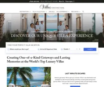 Villasofdistinction.com(Luxury Villa Rentals by Villas of Distinction) Screenshot