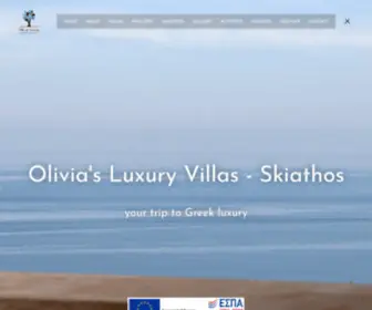 Villasofluxury.gr(Olivia's Luxury Villas) Screenshot