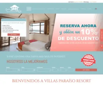 Villasparaisoresort.com(Villas Paraíso Resort) Screenshot