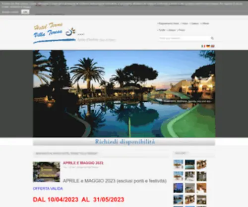 Villateresa.it(Benvenuti al Parco Hotel Terme "Villa Teresa") Screenshot