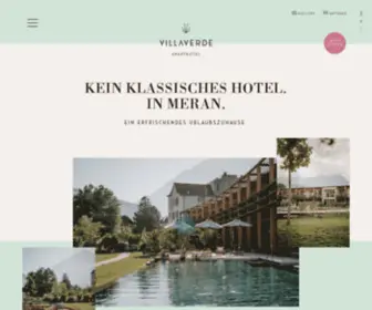 Villaverde-Meran.com(Hotel Algund) Screenshot