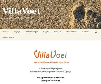 Villavoet.nl(ProVoet Pedicure Huizen) Screenshot