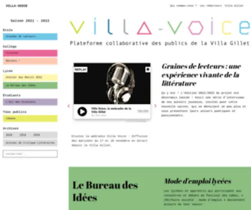 Villavoice.fr(Saison 2020.VILLA) Screenshot