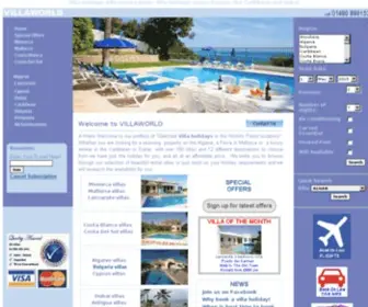 VillaWorld.co.uk(Villa Holidays 2013 Villas for Rent with private pools) Screenshot