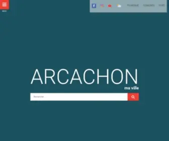 Ville-Arcachon.fr(Bienvenue) Screenshot