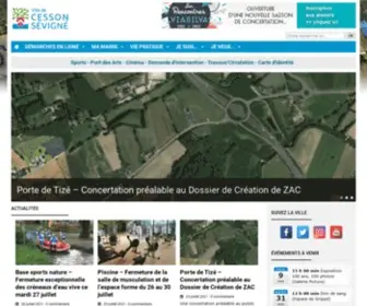 Ville-Cesson-Sevigne.fr(Accueil) Screenshot