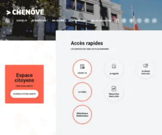 Ville-Chenove.fr(Page d'accueil) Screenshot