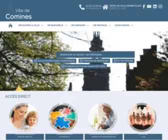Ville-Comines.fr(Site de la ville de Comines) Screenshot