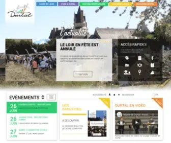 Ville-Durtal.fr(Page d'accueil) Screenshot