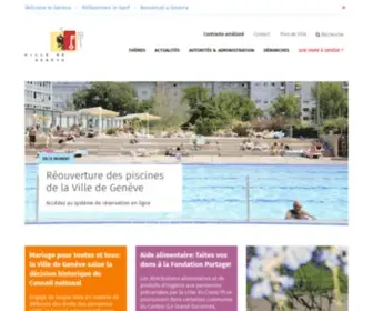 Ville-Geneve.ch(Page d'accueil) Screenshot