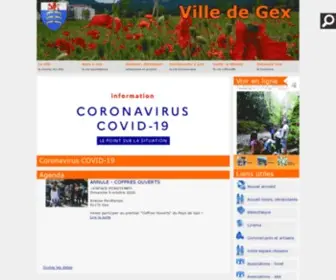 Ville-Gex.fr(Site Officiel) Screenshot