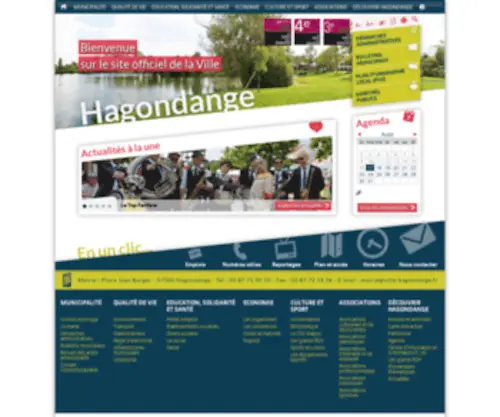 Ville-Hagondange.fr(Site officiel de la ville d'Hagondange (Moselle) Screenshot