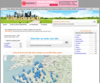 Ville-Ideale.fr(Quelle est la ville ideale en France) Screenshot