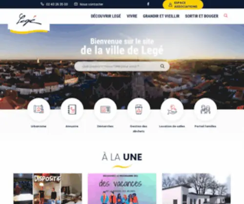 Ville-Lege44.fr(Bienvenue sur le site de Legé) Screenshot