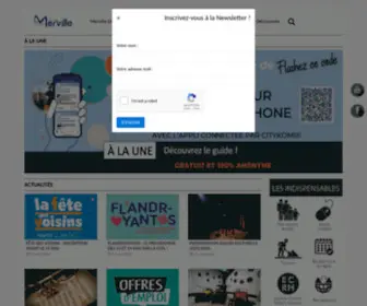 Ville-Merville.fr(La Ville de Merville change de site) Screenshot