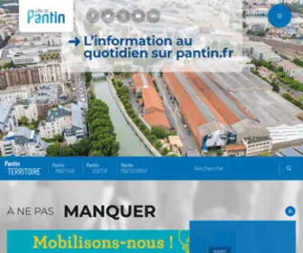 Ville-Pantin.fr(Ville de Pantin) Screenshot