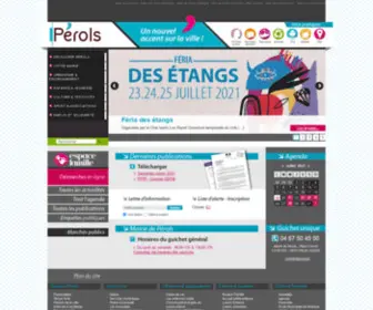 Ville-Perols.fr(Place Carnot CS 80005 34 473 PEROLS CEDEX Tel) Screenshot