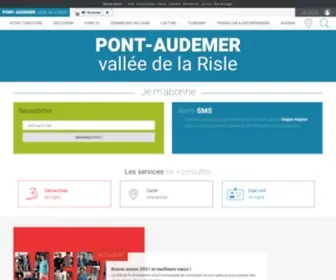 Ville-Pont-Audemer.fr(Site officiel de Pont) Screenshot