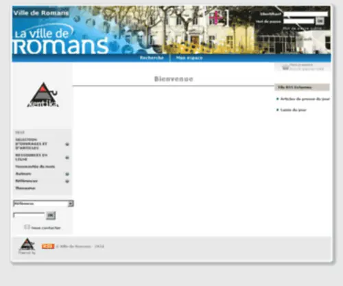 Ville-Romans26.fr(Impossible d'afficher la page) Screenshot