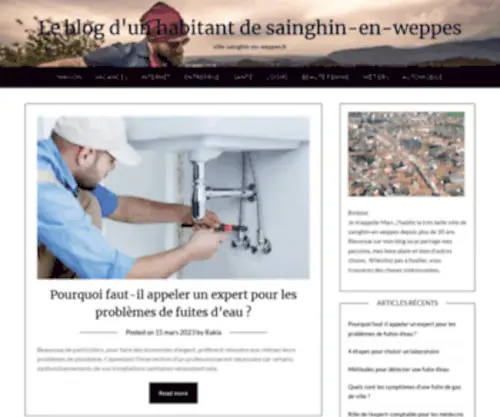 Ville-Sainghin-EN-Weppes.fr(Le blog d'un habitant de sainghin) Screenshot