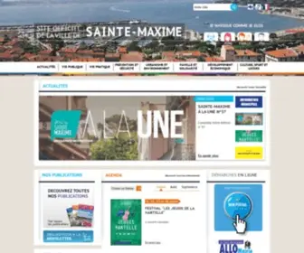 Ville-Sainte-Maxime.fr(Bienvenue sur le site internet de la ville de Sainte) Screenshot