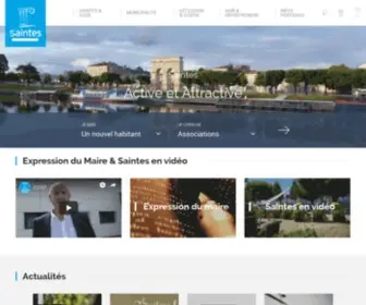 Ville-Saintes.fr(Ville de Saintes) Screenshot