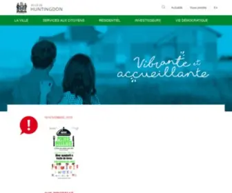 Villehuntingdon.com(Ville de Huntingdon) Screenshot