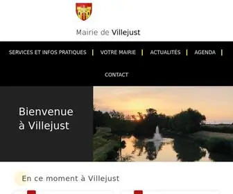 Villejust.fr(Mairie de Villejust) Screenshot